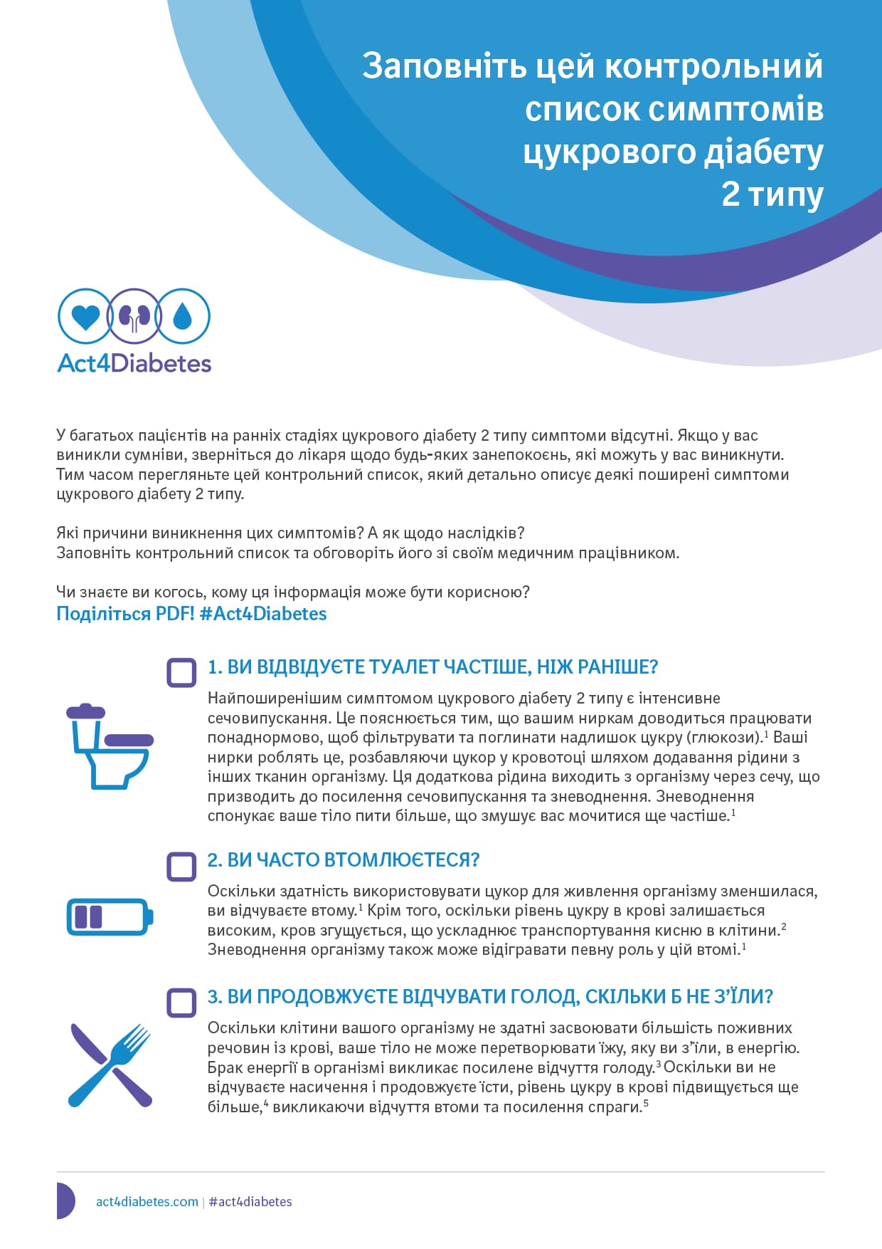 Контрольний-список-симптомів-цукрового-діабету 2 типу